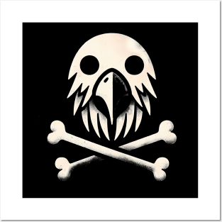 Jolly Roger Pirateflag Parrot Skull Crossbones Posters and Art